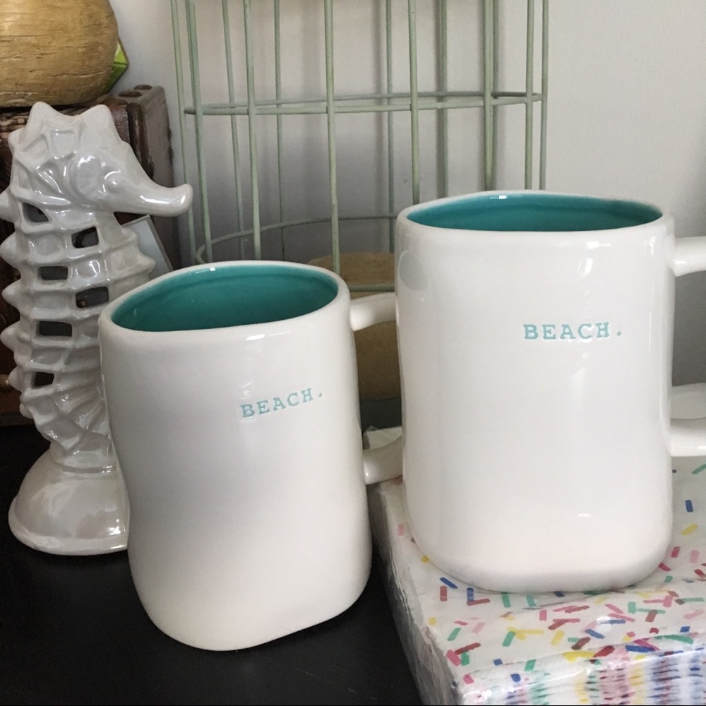 Rae Dunn Beach mugs